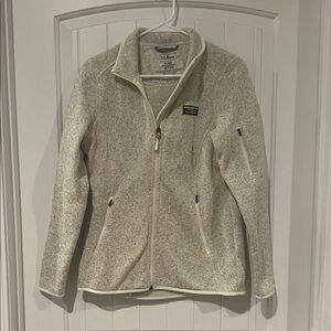 L.L. Bean Women's Beige collared sweatshirt